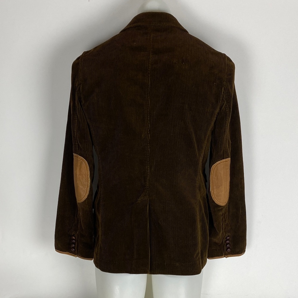 Ralph Lauren Corduroy Blazer Brown Sports Jacket Leather Elbow Patch Women’s 12